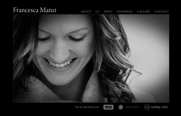 a website for Francesca Manzi