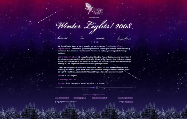 a website for Winter Lights