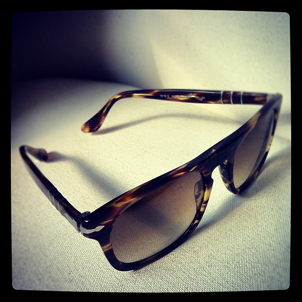 The coolest thing about these - the world now is always in super happy sepia :) #persol