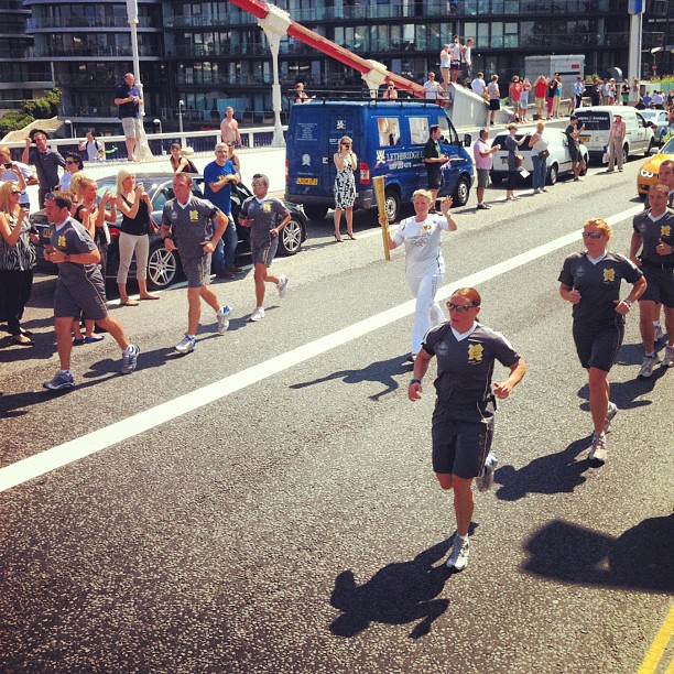 And here comes the #torch #london #olympics