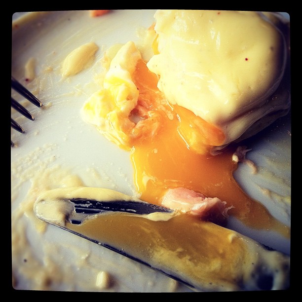 Egg Royale. Half way through. #food #foodporn