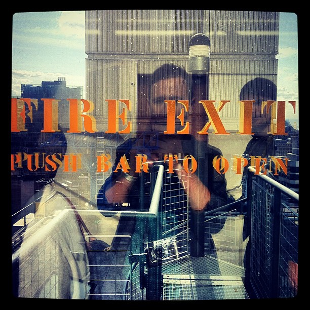 Fire Exit on the 14th floor. With @sendto