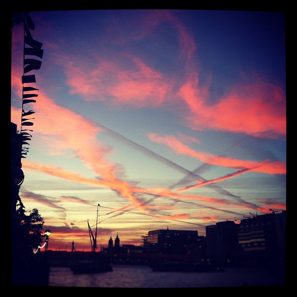 Cool #sunset. #sky #london