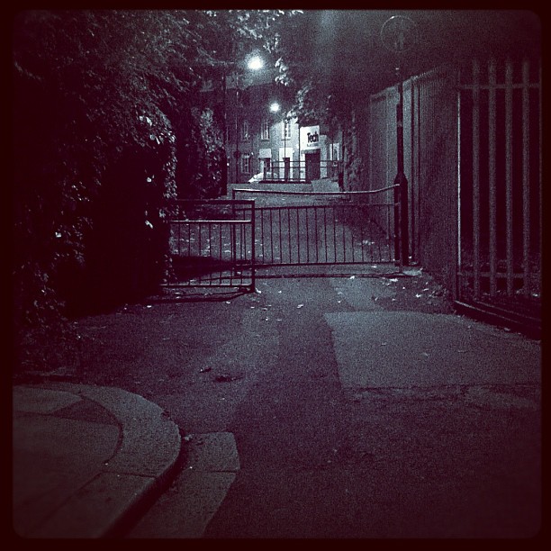 #dark alleys of #london. #bw  #night
