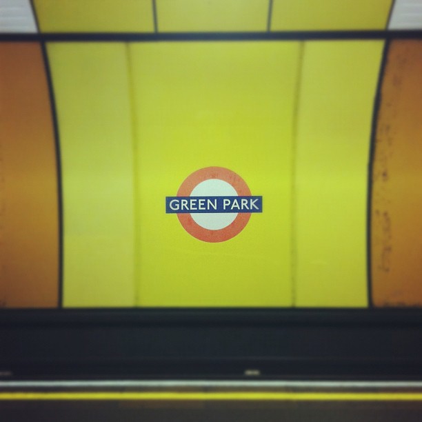 A #green, not #yellow park. #london #tube #underground