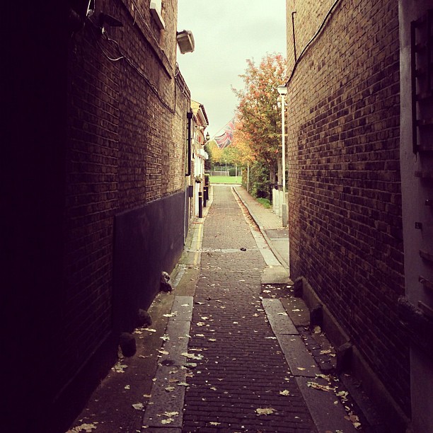 #street of #london. #unionjack #autumn #shadows
