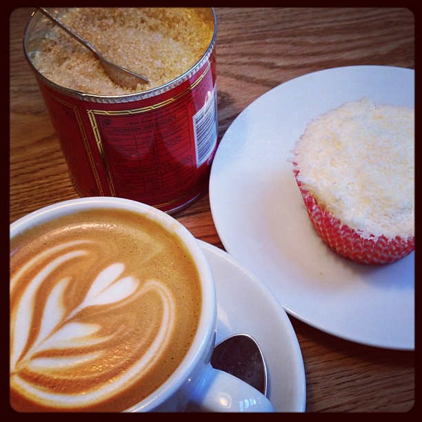 #monday. #lunch #coffee #food #cupcake