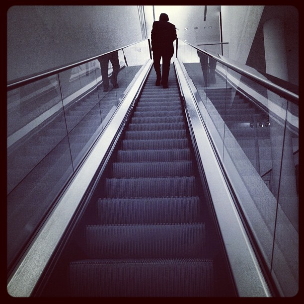 Going #up. #london #bw #people #hitech #architecture #gallery