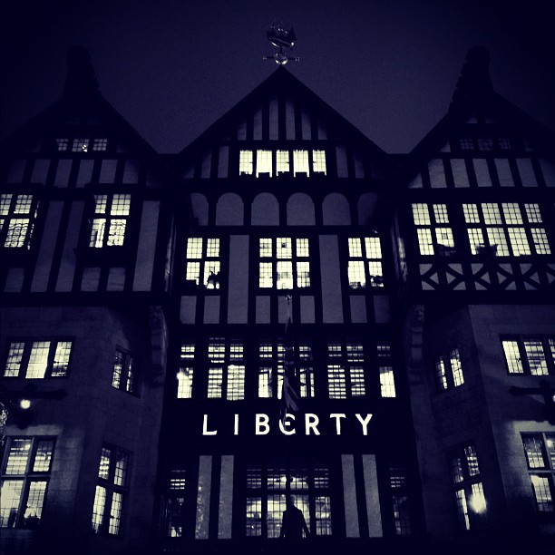 #liberty of #london. #night #soho #architecture #england #bw