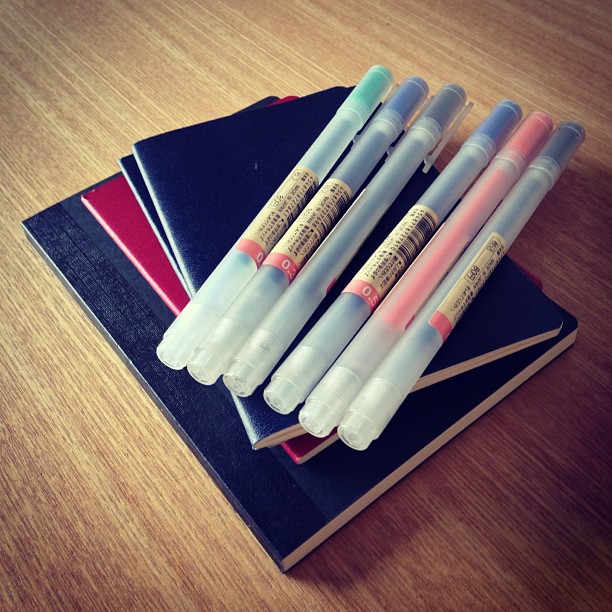 #stationery  topup to keep #me #happy Muji pens
