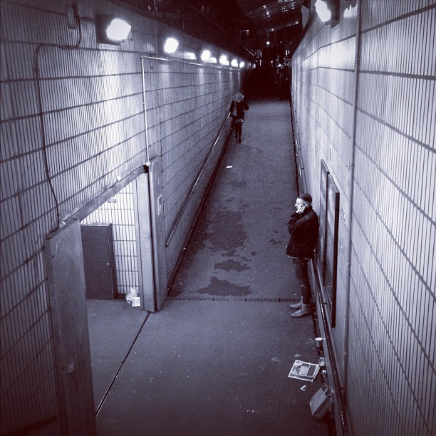 #london #underground #tube #bw #street #night #iphoneonly
