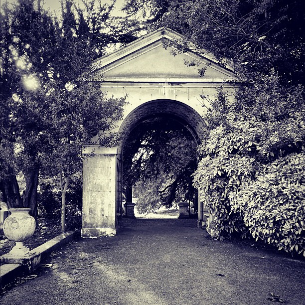 In the #park #london #bw #old #mansion