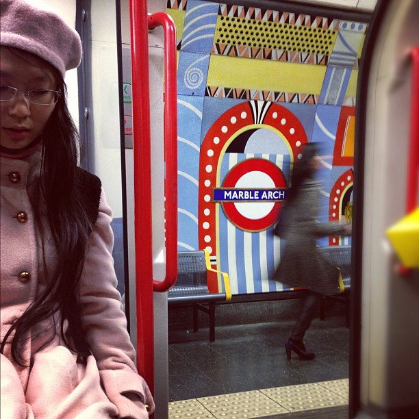 #playful #marblearch.#london #underground #tube #instagood #instagramhub #iphoneonly
