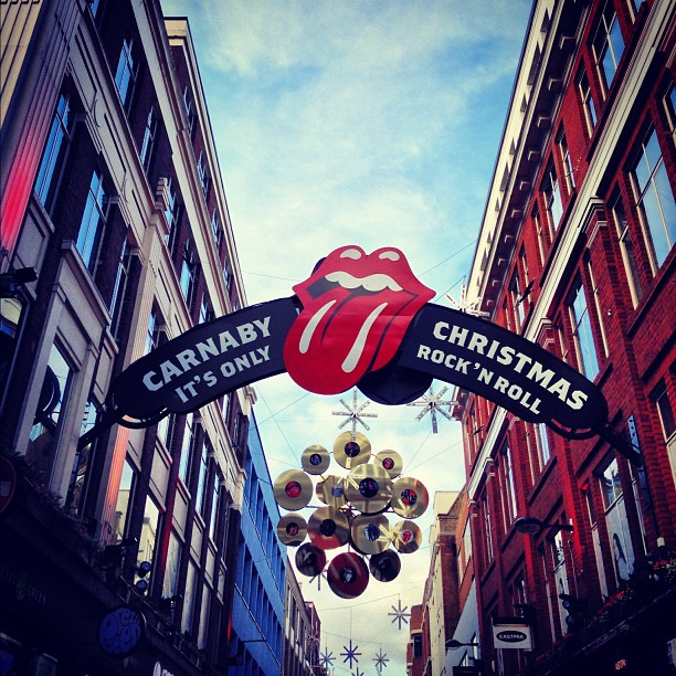 #carnaby #street #xmas #rocknroll#london #instagood #webstagram #iphoneonly