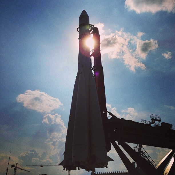 @digitaljohn this one's for you. #soviet #rocket #vdnh #silhouette #spaceship #space #moscow #мск #москва #iphoneonly