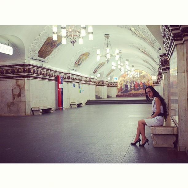 And another shot of #beautiful Kiev #station of #moscow #metro. #мск #москва #underground