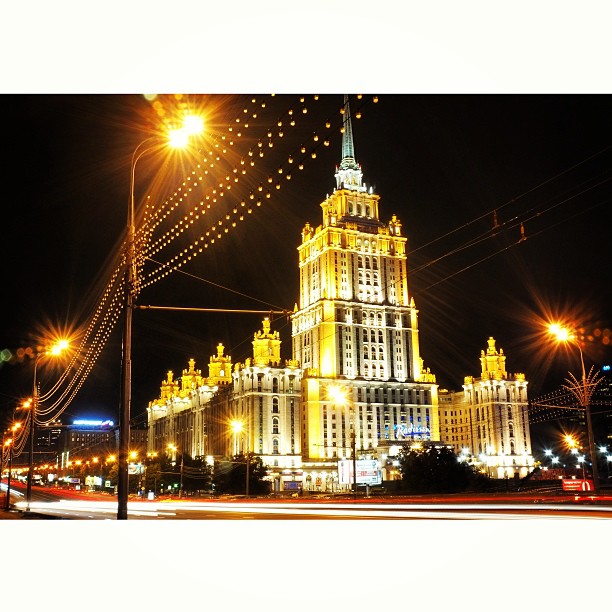 #moscow #night #lights #soviet #architecture #мск #москва #высотка