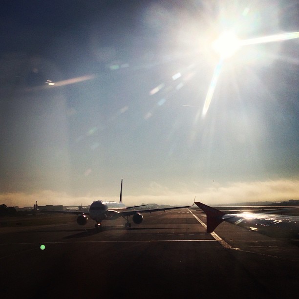 #morning glory at #gatwick #london #londonpop #london_only #sun #plane #airport #fly #travel #sky