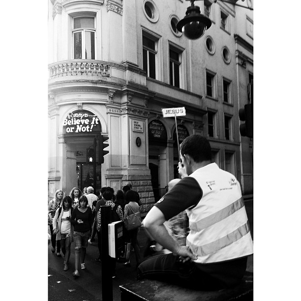 Jesus. Believe It Or Not. #london#londonpop #london_only #ig_uk #ig_london #bnw_city #bnw_london #bw #bnw #blackandwhite #street #streetphoto #streetphotography #streetphotography_bw #igerslondon #igers_london #jesus #faith #believe #streetshot_london