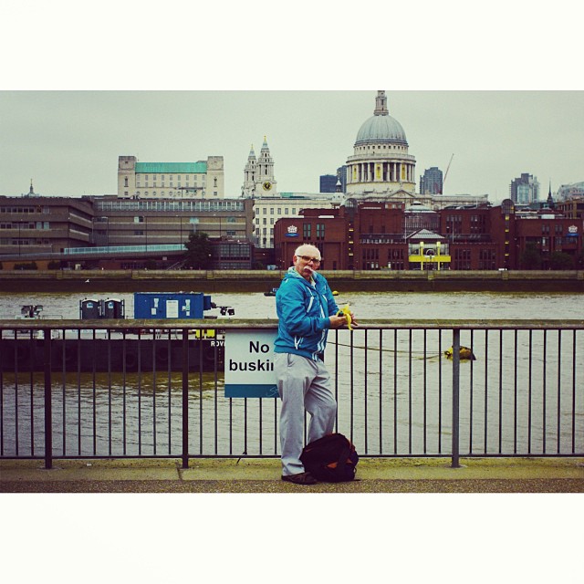Move along. Nothing to see here. Just a man eating his banana. #london#londonpop #london_only #ig_uk #ig_london #street #streetphoto #streetphotography  #igerslondon #igers_london