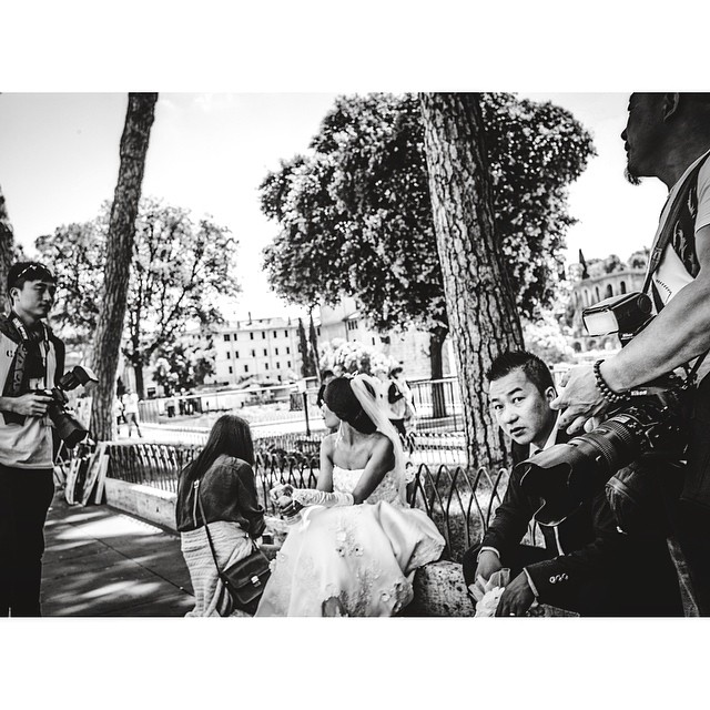 #wedding in #rome #bnw_city #bnw_rome #bnw_city_streetlife #roma #street_bw #street