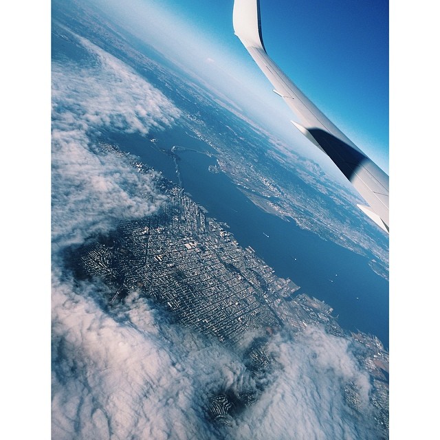 Descending to #SanFrancisco#instatravel #sf #skyporn #sky #vsco #vscogood