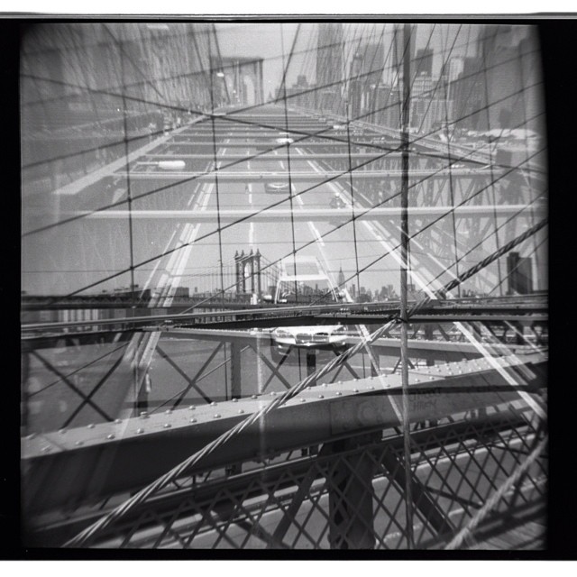 #nyc bridges. #multipleexposures. #lomo #holga #film #120mm #bw #bnw #doubleexposure #blackandwhite #bnw_nyc #bnw_city #bnw_newyork #bnw_city_architecture
