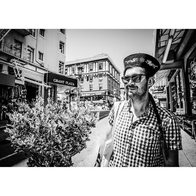 Back to roots. @_kcv looking local in #sf #chinatown #sanfrancisco #bnw #bnw_sf #bnw_city #bw #blackandwhite