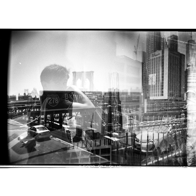 #nyc. #multipleexposures. #lomo #holga #film #120mm #bw #bnw #doubleexposure #blackandwhite #bnw_nyc #bnw_city #bnw_newyork #bnw_city_architecture